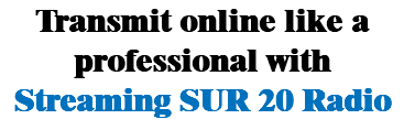 Transmit online like a professional with Streaming SUR 20 Radio